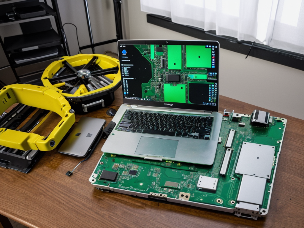 Desmontaje de portátil para cambio de pantalla, taller Root Informática Madrid